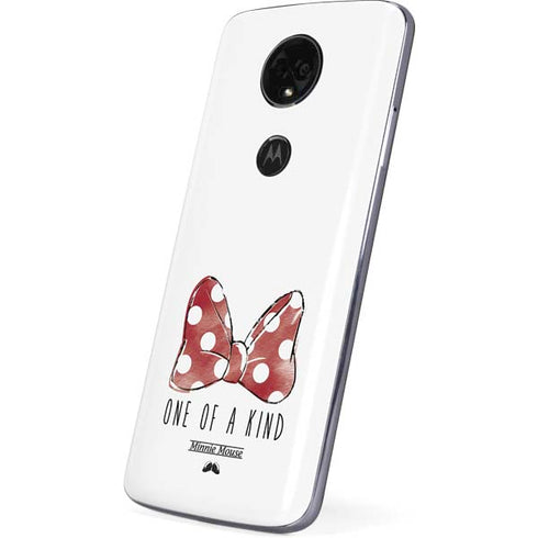 Disney Minnie Mouse One Of A Kind Bow Moto E5 Plus Skin
