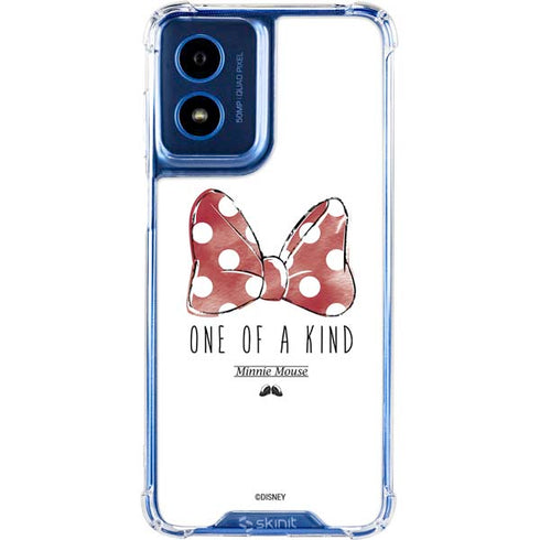 Disney Minnie Mouse One Of A Kind Bow Moto G Play 4G (2024) Clear Case