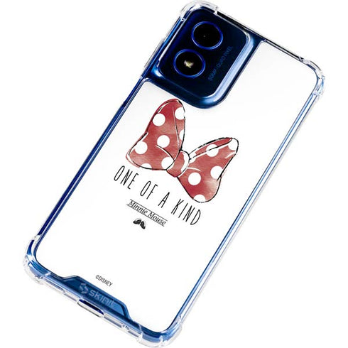 Disney Minnie Mouse One Of A Kind Bow Moto G Play 4G (2024) Clear Case