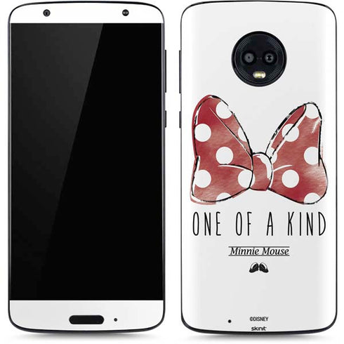 Disney Minnie Mouse One Of A Kind Bow Moto G6 Skin