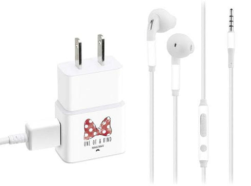 Disney Minnie Mouse One Of A Kind Bow Phone Charger Skin