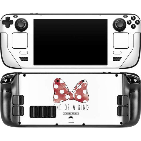 Disney Minnie Mouse One Of A Kind Bow Steam Deck Handheld Gaming Computer OLED Skin