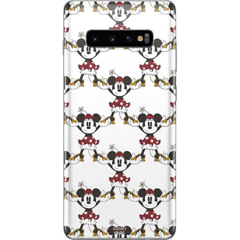 Disney Minnie Mouse Pattern Formation Galaxy S10 Plus Skin