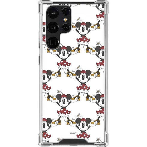 Disney Minnie Mouse Pattern Formation Galaxy S23 Ultra Clear Case