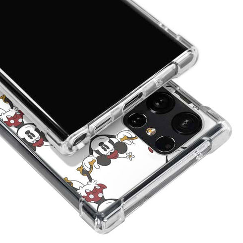 Disney Minnie Mouse Pattern Formation Galaxy S23 Ultra Clear Case