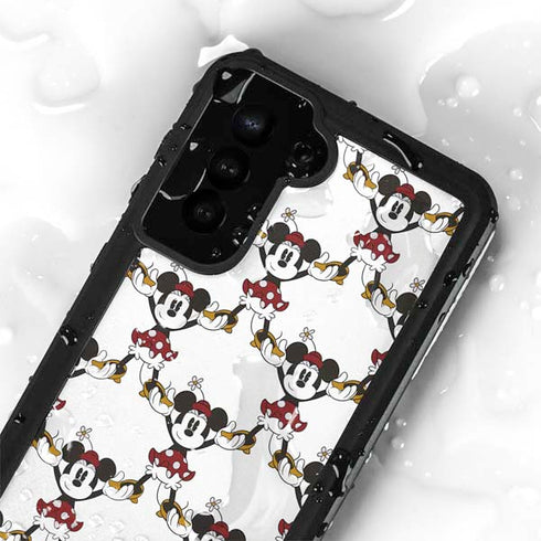 Disney Minnie Mouse Pattern Formation Galaxy S24 Plus Waterproof Case