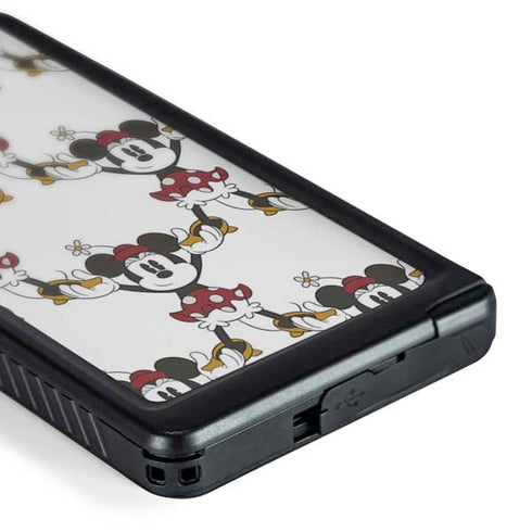 Disney Minnie Mouse Pattern Formation Galaxy S24 Ultra Waterproof Case