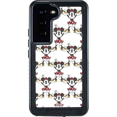 Disney Minnie Mouse Pattern Formation Galaxy S24 Waterproof Case