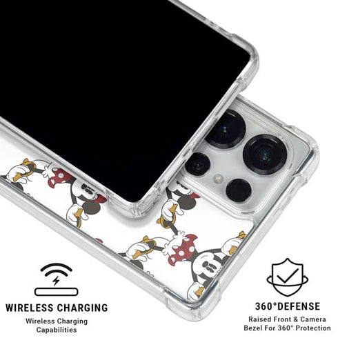 Disney Minnie Mouse Pattern Formation Galaxy S25 Ultra Clear Case