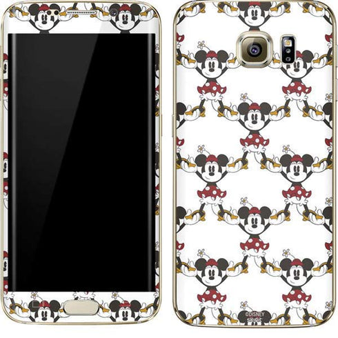 Disney Minnie Mouse Pattern Formation Galaxy S7 Edge Skin