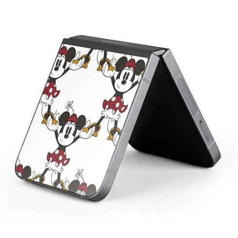 Disney Minnie Mouse Pattern Formation Galaxy Z Flip6 Skin