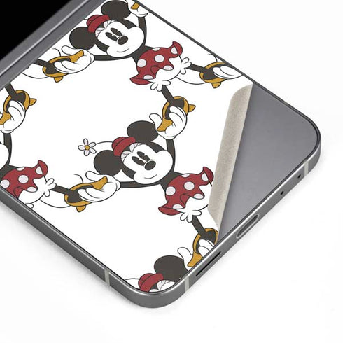 Disney Minnie Mouse Pattern Formation Galaxy Z Flip6 Skin