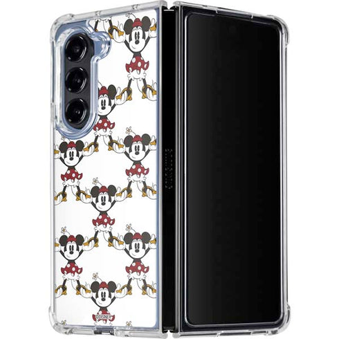 Disney Minnie Mouse Pattern Formation Galaxy Z Fold5 5G Clear Case
