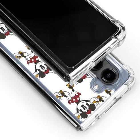 Disney Minnie Mouse Pattern Formation Galaxy Z Fold5 5G Clear Case