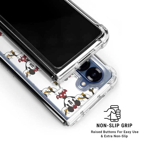 Disney Minnie Mouse Pattern Formation Galaxy Z Fold6 Clear Case