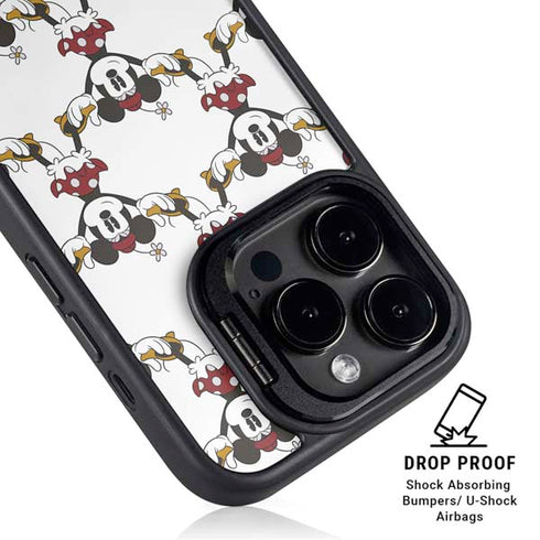 Disney Minnie Mouse Pattern Formation iPhone 14 Pro Kickstand Case
