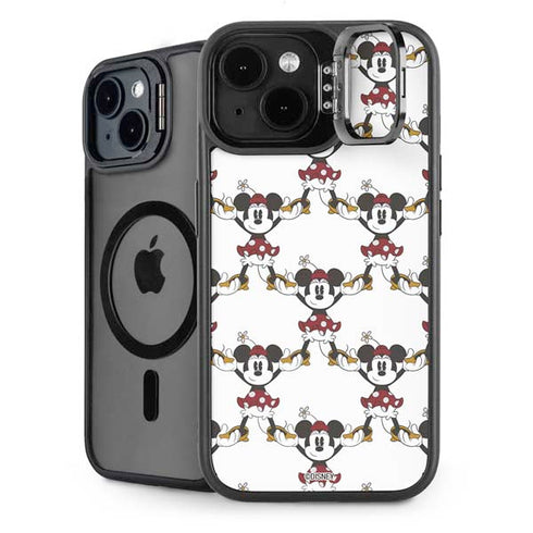 Disney Minnie Mouse Pattern Formation iPhone 15 Plus Kickstand Case
