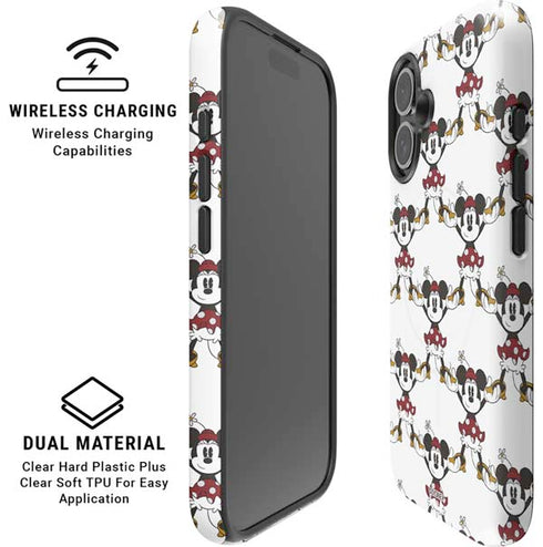 Disney Minnie Mouse Pattern Formation iPhone 16 Plus Magsafe Impact Case