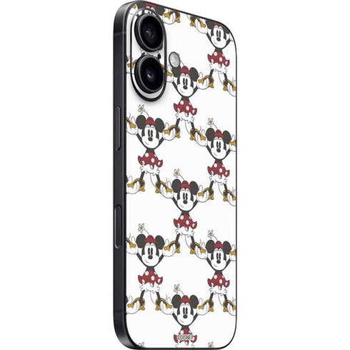 Disney Minnie Mouse Pattern Formation iPhone 16 Plus Skin