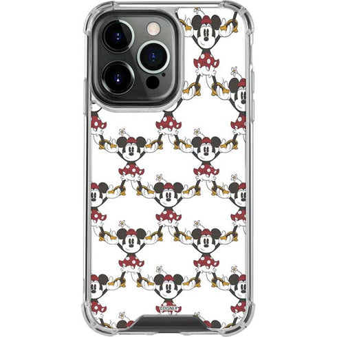 Disney Minnie Mouse Pattern Formation iPhone 16 Pro Clear Case
