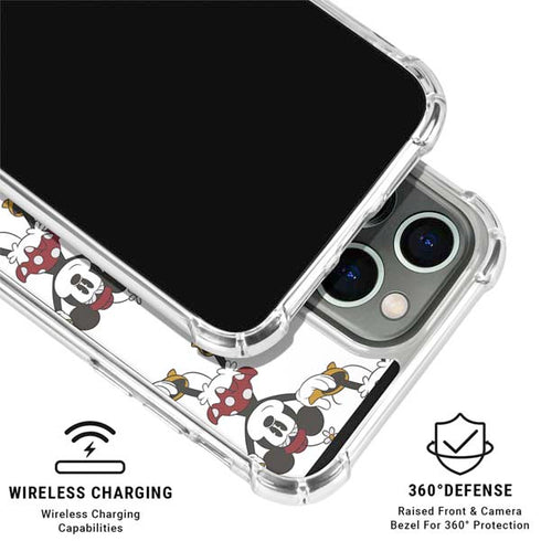 Disney Minnie Mouse Pattern Formation iPhone 16 Pro Clear Case