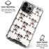 Disney Minnie Mouse Pattern Formation iPhone 16 Pro Clear Case