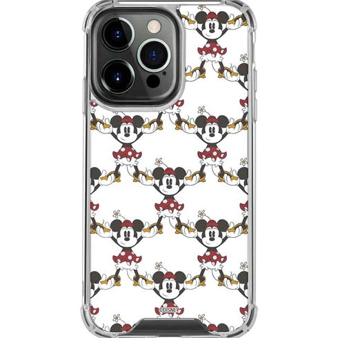 Disney Minnie Mouse Pattern Formation iPhone 16 Pro Max Clear Case