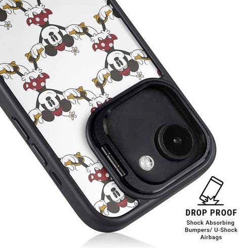 Disney Minnie Mouse Pattern Formation iPhone 16e Kickstand Case