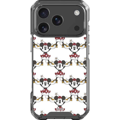 Disney Minnie Mouse Pattern Formation iPhone 18 Pro Clear Case