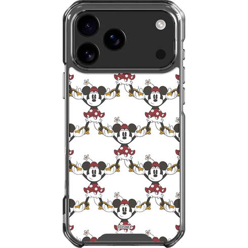 Disney Minnie Mouse Pattern Formation iPhone 18 Pro Max Clear Case