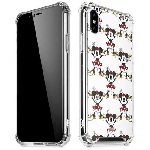 Disney Minnie Mouse Pattern Formation iPhone X/XS Clear Case