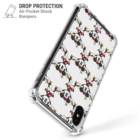 Disney Minnie Mouse Pattern Formation iPhone X/XS Clear Case