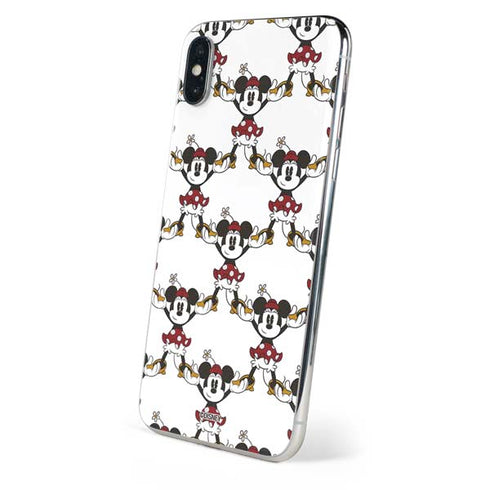 Disney Minnie Mouse Pattern Formation iPhone XS Skin