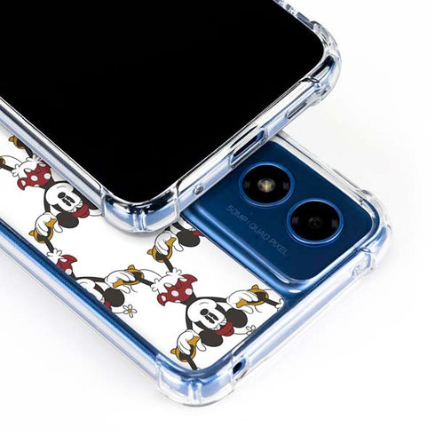 Disney Minnie Mouse Pattern Formation Moto G Play 4G (2024) Clear Case