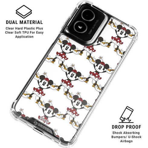 Disney Minnie Mouse Pattern Formation Moto G Power 5G (2024) Clear Case