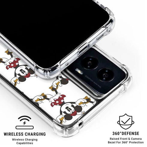 Disney Minnie Mouse Pattern Formation Moto G Power 5G (2024) Clear Case