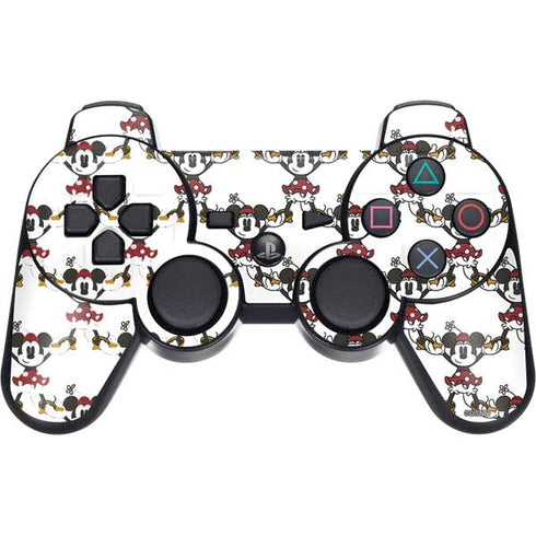 Disney Minnie Mouse Pattern Formation PS3 Dual Shock wireless controller Skin