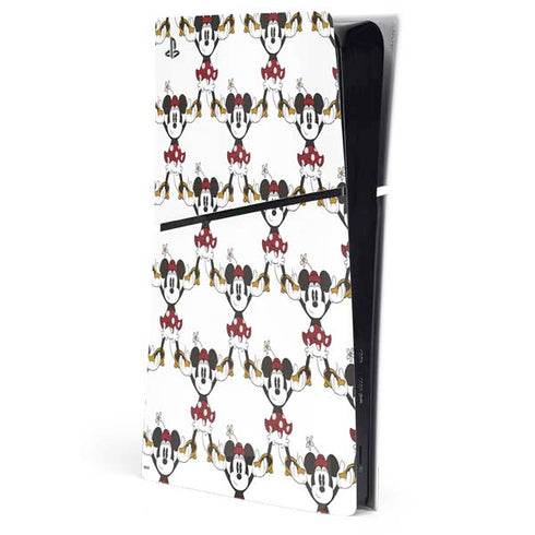Disney Minnie Mouse Pattern Formation PS5 Slim Digital Edition Console Skin