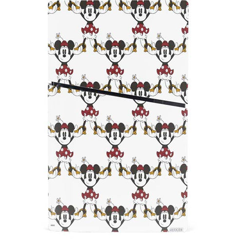 Disney Minnie Mouse Pattern Formation PS5 Slim Digital Edition Console Skin
