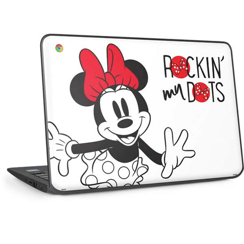 Disney Minnie Mouse Rockin My Dots HP Chromebook Skin