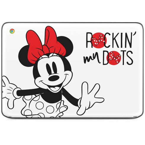 Disney Minnie Mouse Rockin My Dots HP Chromebook Skin