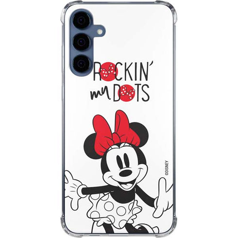 Disney Minnie Mouse Rockin My Dots Galaxy A35 5G Clear Case