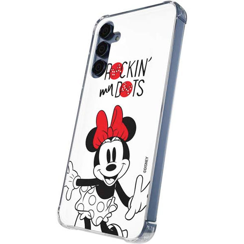 Disney Minnie Mouse Rockin My Dots Galaxy A35 5G Clear Case