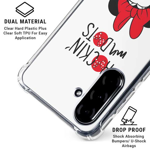 Disney Minnie Mouse Rockin My Dots Galaxy A36 5G Clear Case