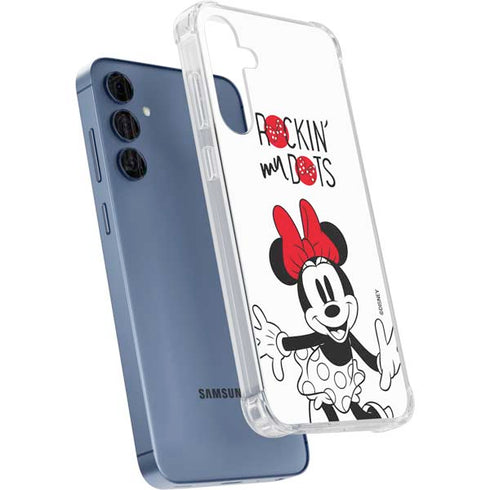 Disney Minnie Mouse Rockin My Dots Galaxy A55 5G Clear Case
