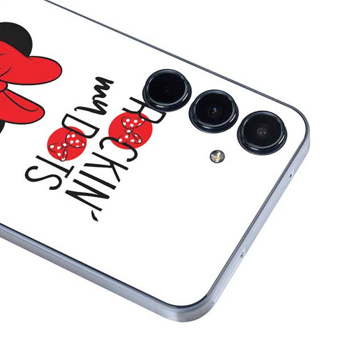 Disney Minnie Mouse Rockin My Dots Galaxy A55 5G Skin