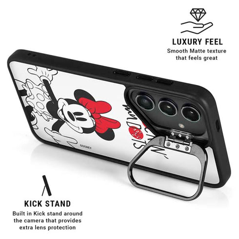 Disney Minnie Mouse Rockin My Dots Galaxy S24 FE Kickstand Case