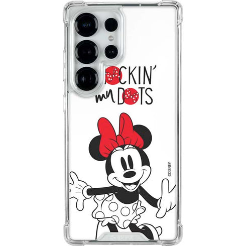 Disney Minnie Mouse Rockin My Dots Galaxy S25 Ultra Clear Case