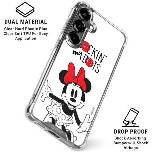 Disney Minnie Mouse Rockin My Dots Galaxy S26 Plus Clear Case