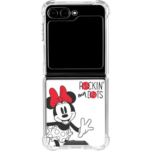 Disney Minnie Mouse Rockin My Dots Galaxy Z Flip6 Clear Case